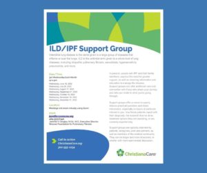 CHRISTIANA CARE ILD/IPF Support Group @ Zoom Virtual Platform
